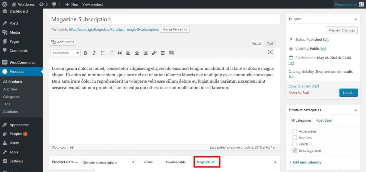 magloft wordpress plugin