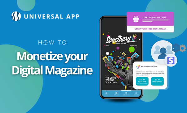 how to monetize your digital magazine magloft universal app